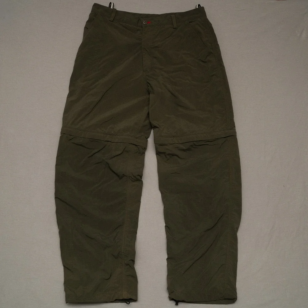 Patagonia Island Hopper Zip-Off Pants Men's 24 Green Convertible Lightweight